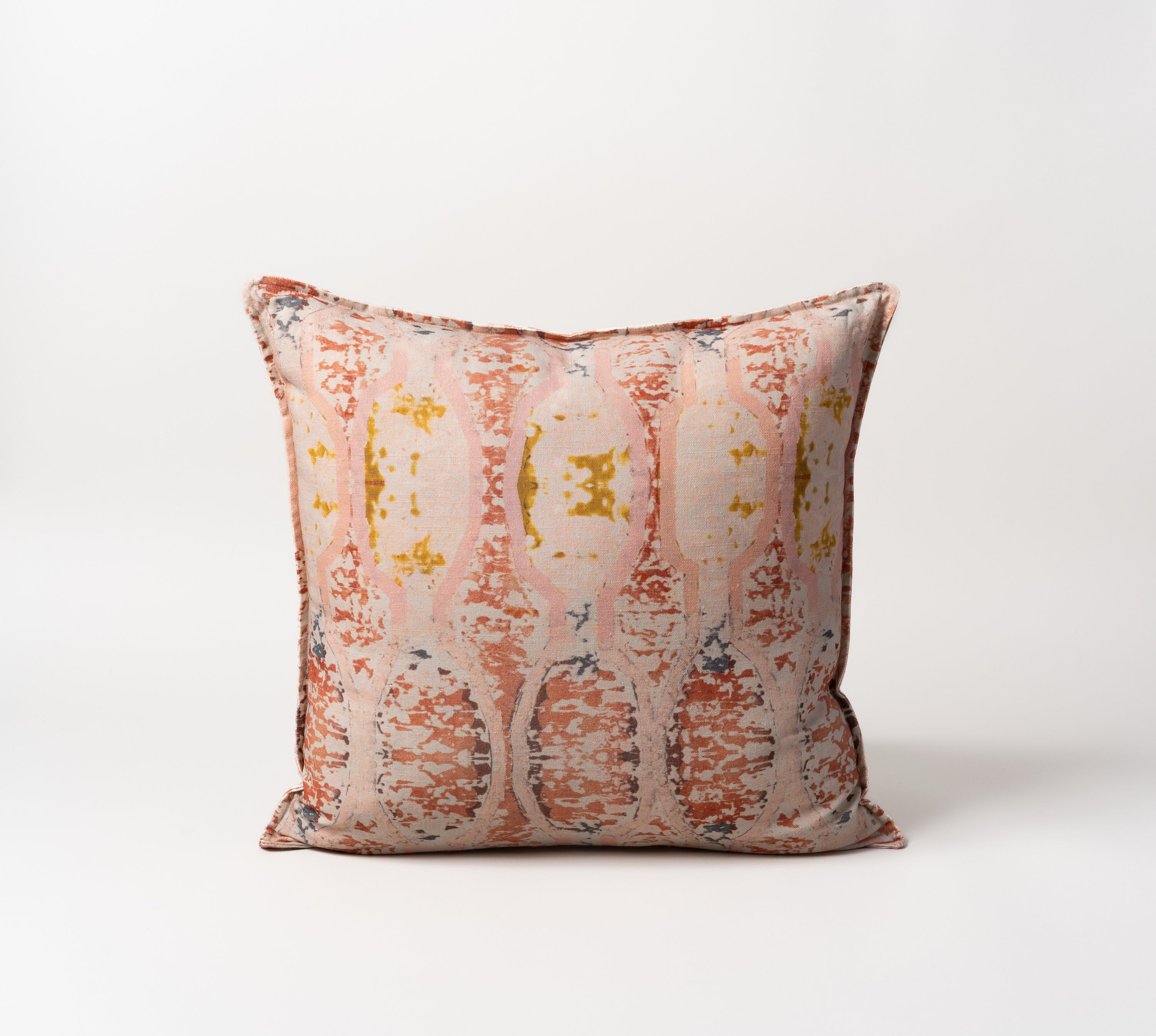 Chelsea Girl pillow, 22 x 22 inches with quarter inch flange, Teresa Roche Textiles