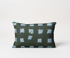 Modernity (Preppy) lumbar pillow, 10 x 17 inches with quarter inch flange, Teresa Roche Textiles